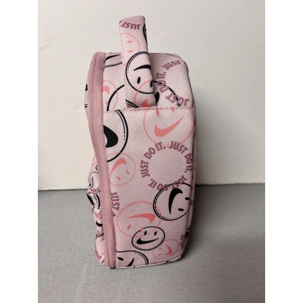 Nike Brasilia Just Do It Fuel Pack Lunch Bag Box Tote White Splatter Swoosh